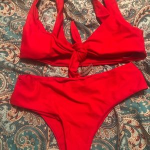 Size small red bikini